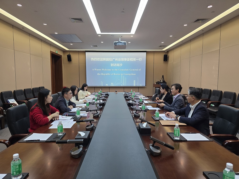 총영사, 광저우 난사 웨강아오 전면 협력 시험구 방문